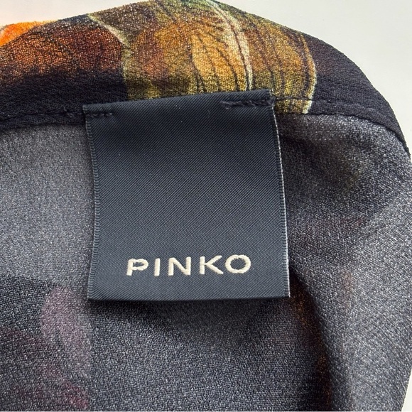 Pinko Babette Flutter Sleeve Floral Blouse Sz 10 - Picture 6 of 8